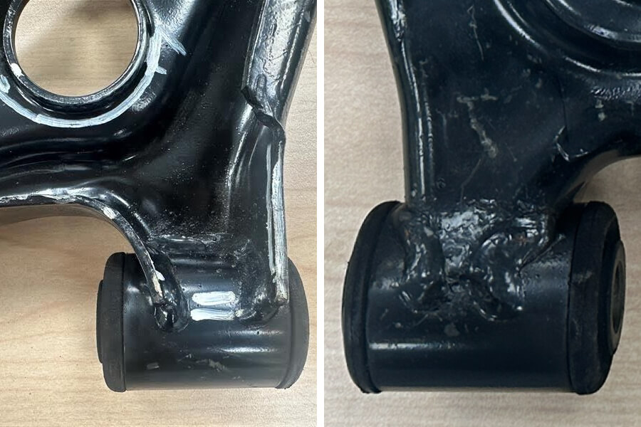 5箇所の溶接を備えたOEM部品は、一般的な製造基準を示しています。